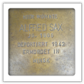 Stolperstein Alfred Sax
