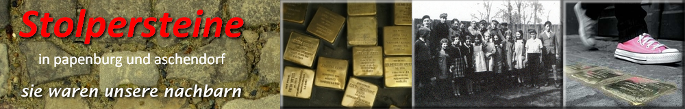 Stolpersteine in Aschendorf und Papenburg